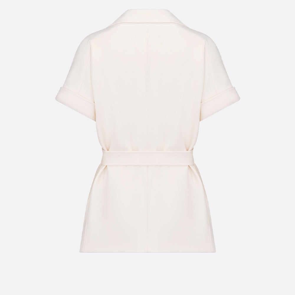 Short-Sleeved Belted Jacket