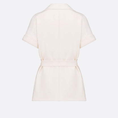 Short-Sleeved Belted Jacket