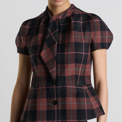 Fitted Short-Sleeved Jacket