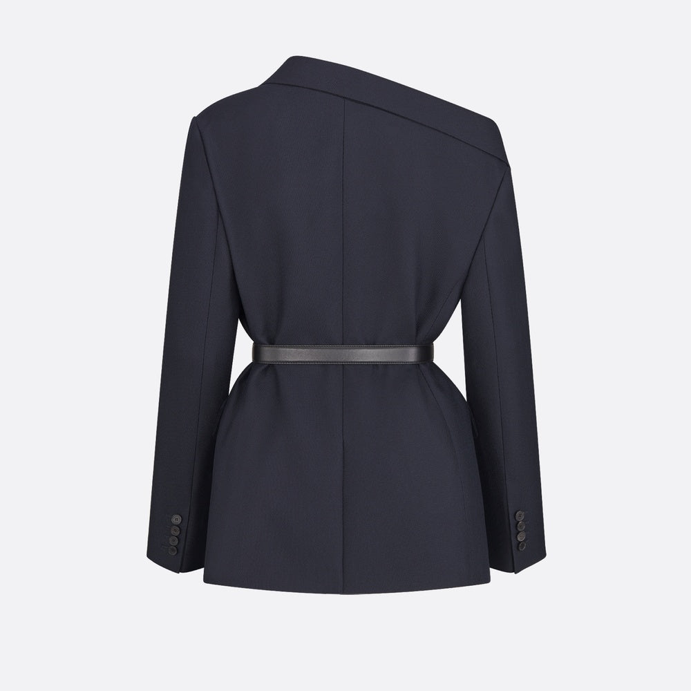 Asymmetric Belted Blazer