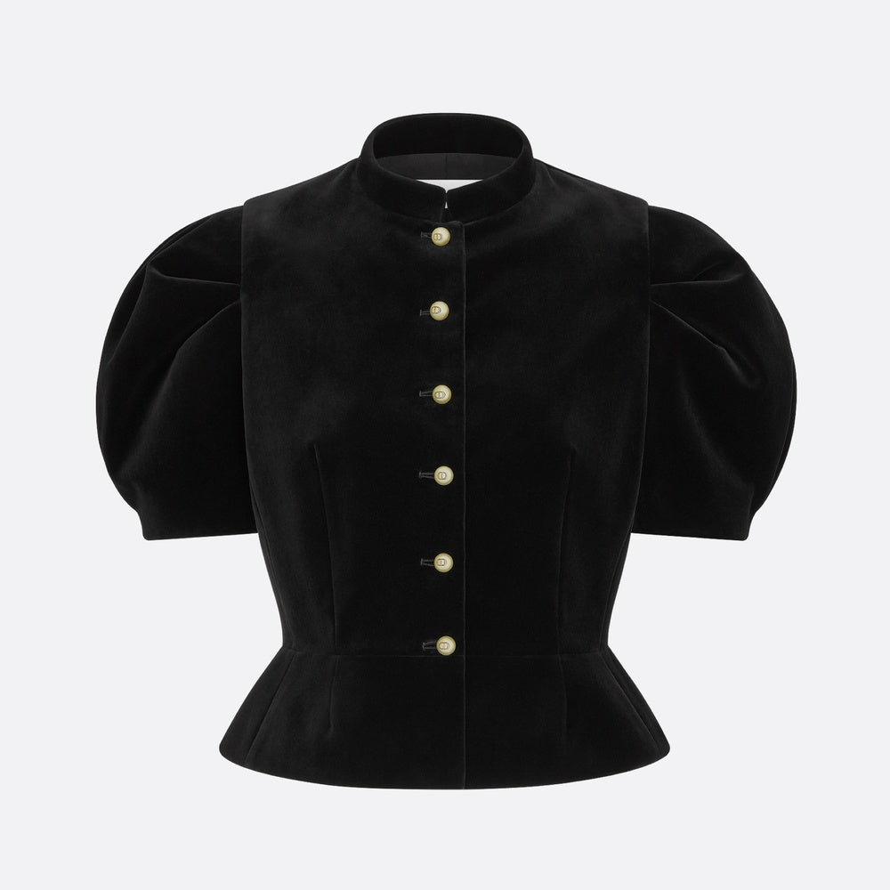Fitted Short-Sleeved Jacket