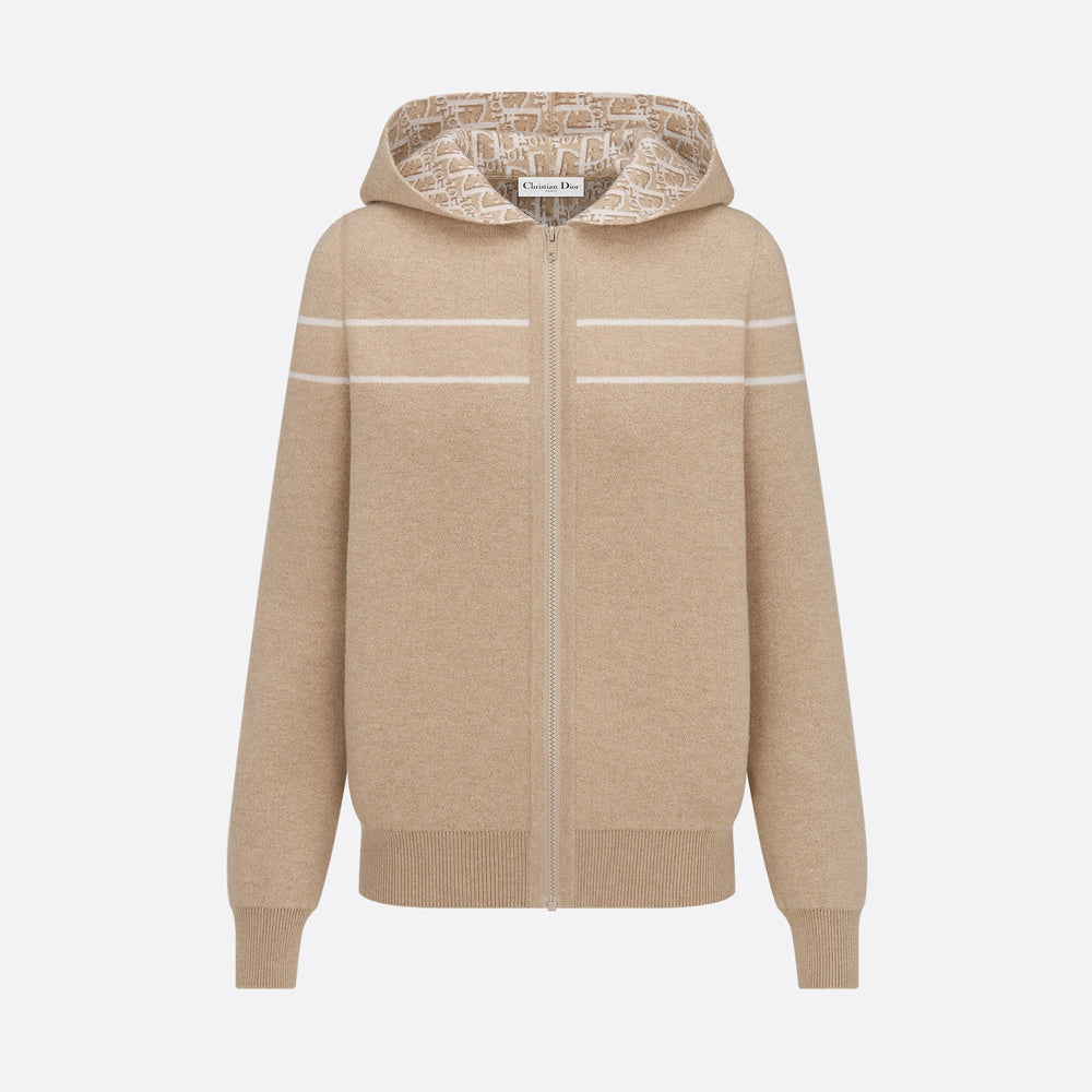 Reversible Zipped Cardigan with Hood