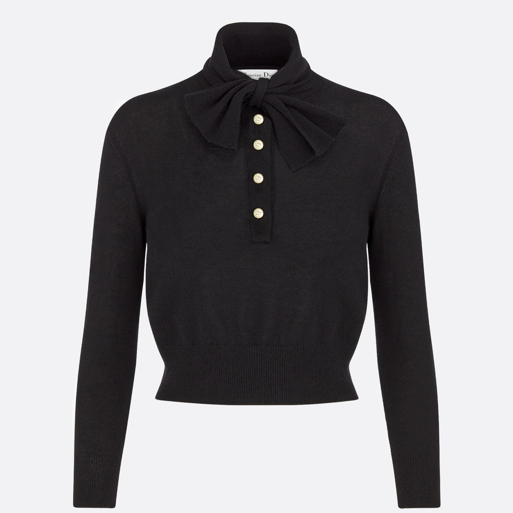 Tied Collar Sweater