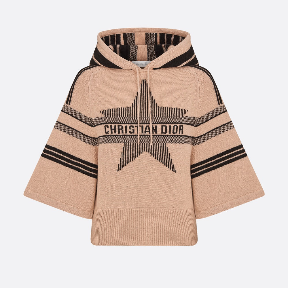 DiorAlps Three-Quarter Sleeve Hooded Sweater
