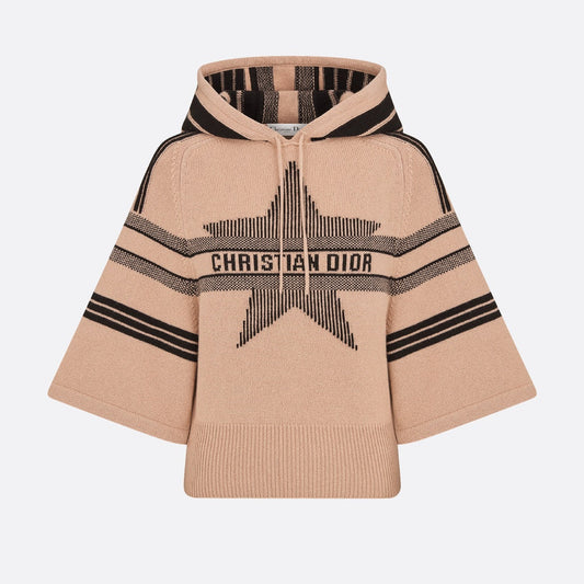 DiorAlps Three-Quarter Sleeve Hooded Sweater