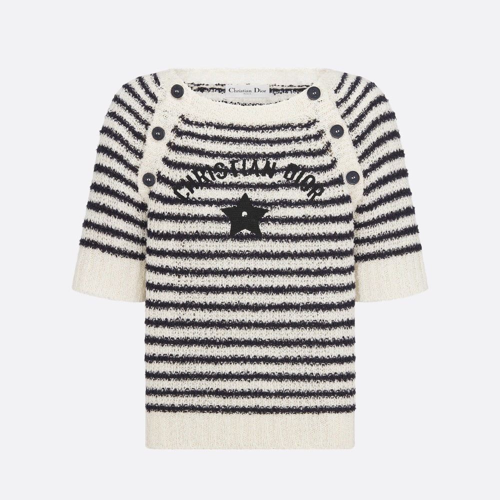Dior Mariniere Short-Sleeved Sweater