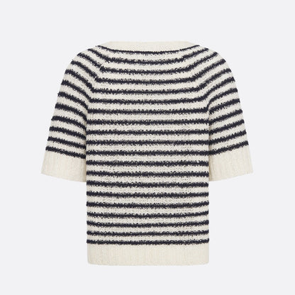 Dior Mariniere Short-Sleeved Sweater