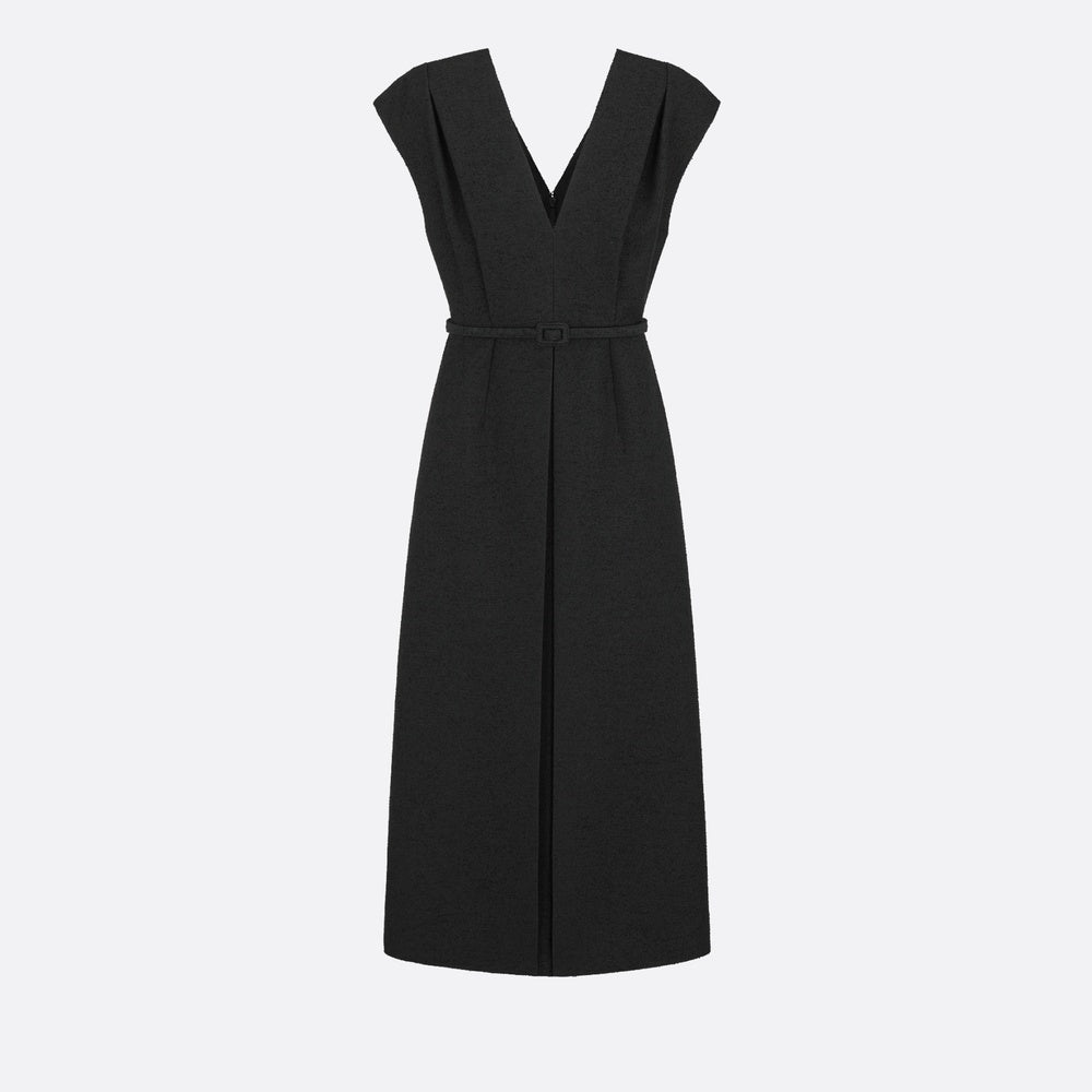 Mid-Length Belted Dress