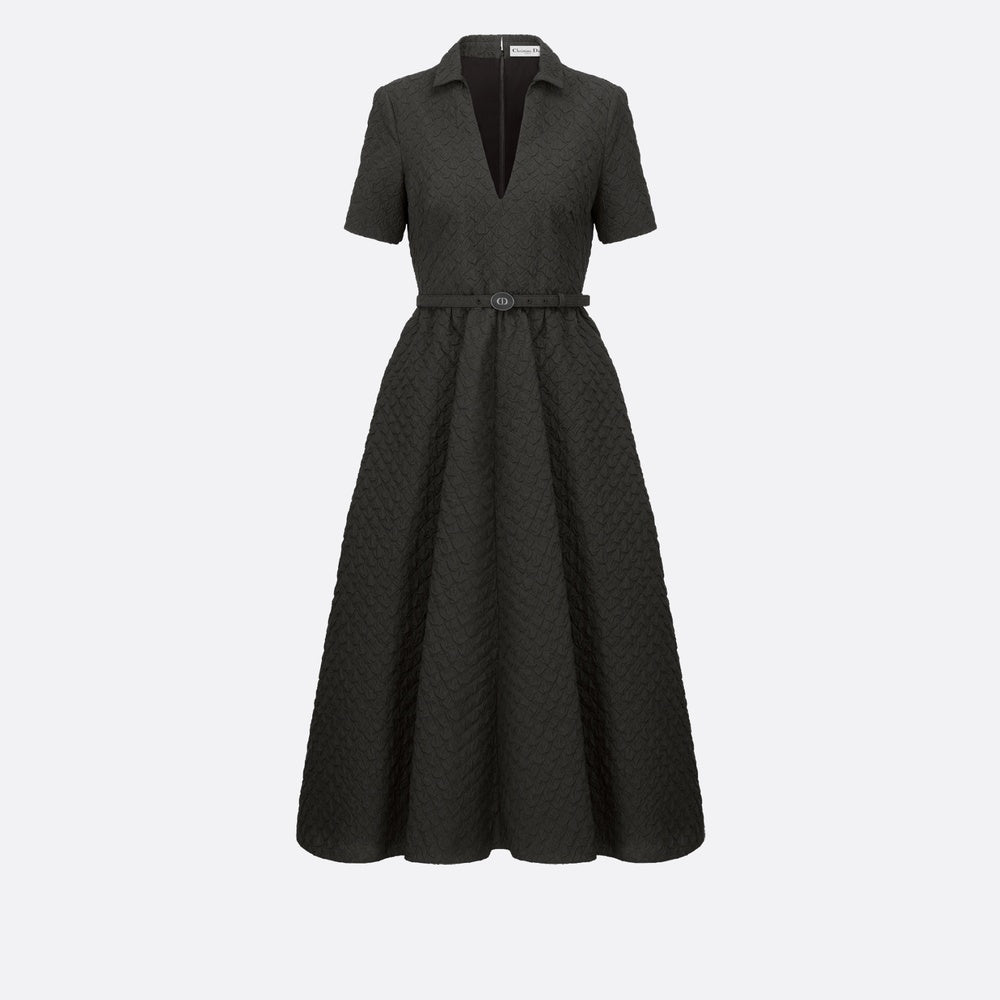 Mid-Length Belted Dress