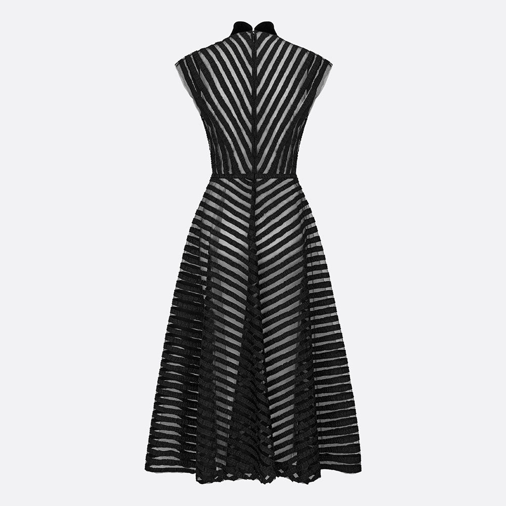 Mid-Length Embroidered Dress