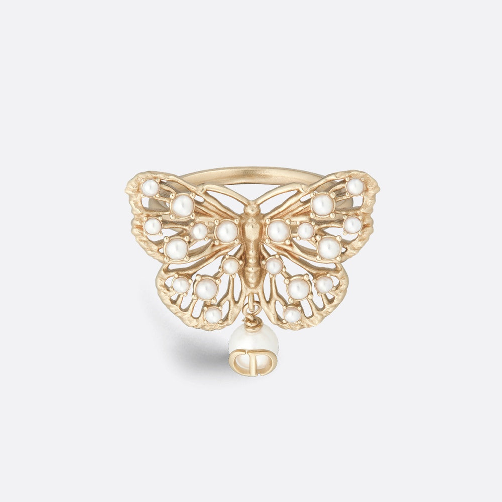 Toile de Jouy Papillon Ring