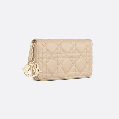 Medium Lady Dior Zipped Wallet