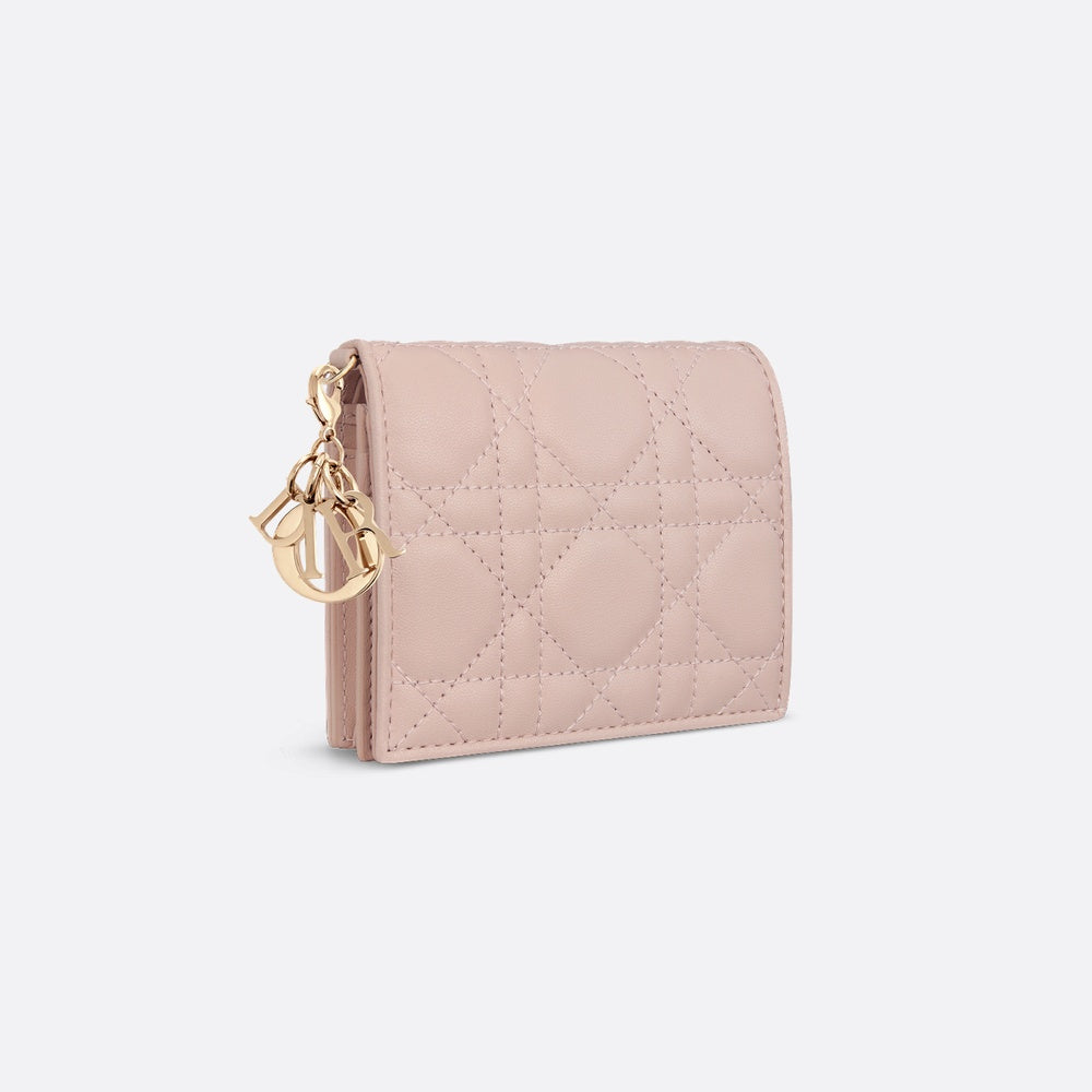Mini Lady Dior Gardenia Wallet