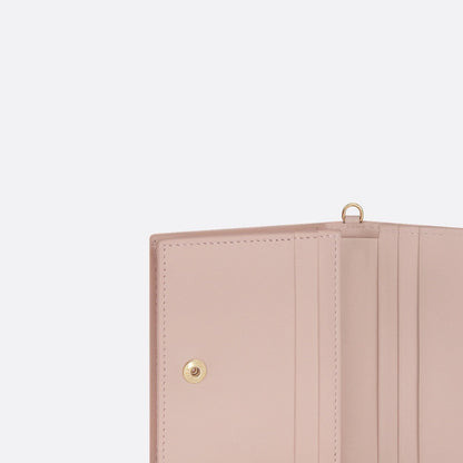 Mini Lady Dior Gardenia Wallet