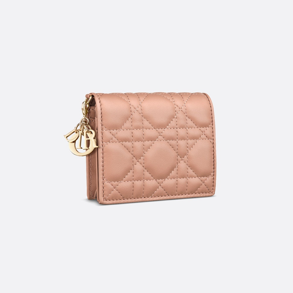Mini Lady Dior Gardenia Wallet