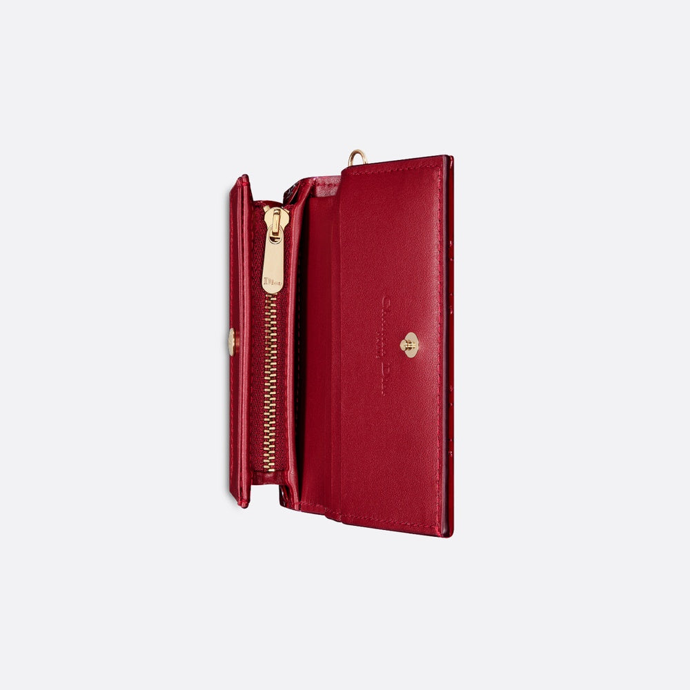 Mini Lady Dior Gardenia Wallet