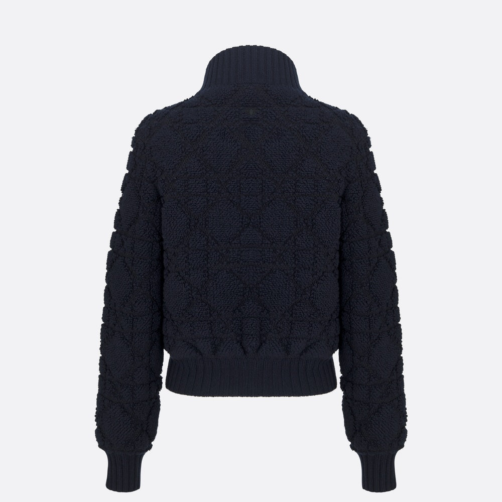 DiorAlps Macrocannage Zipped Cardigan