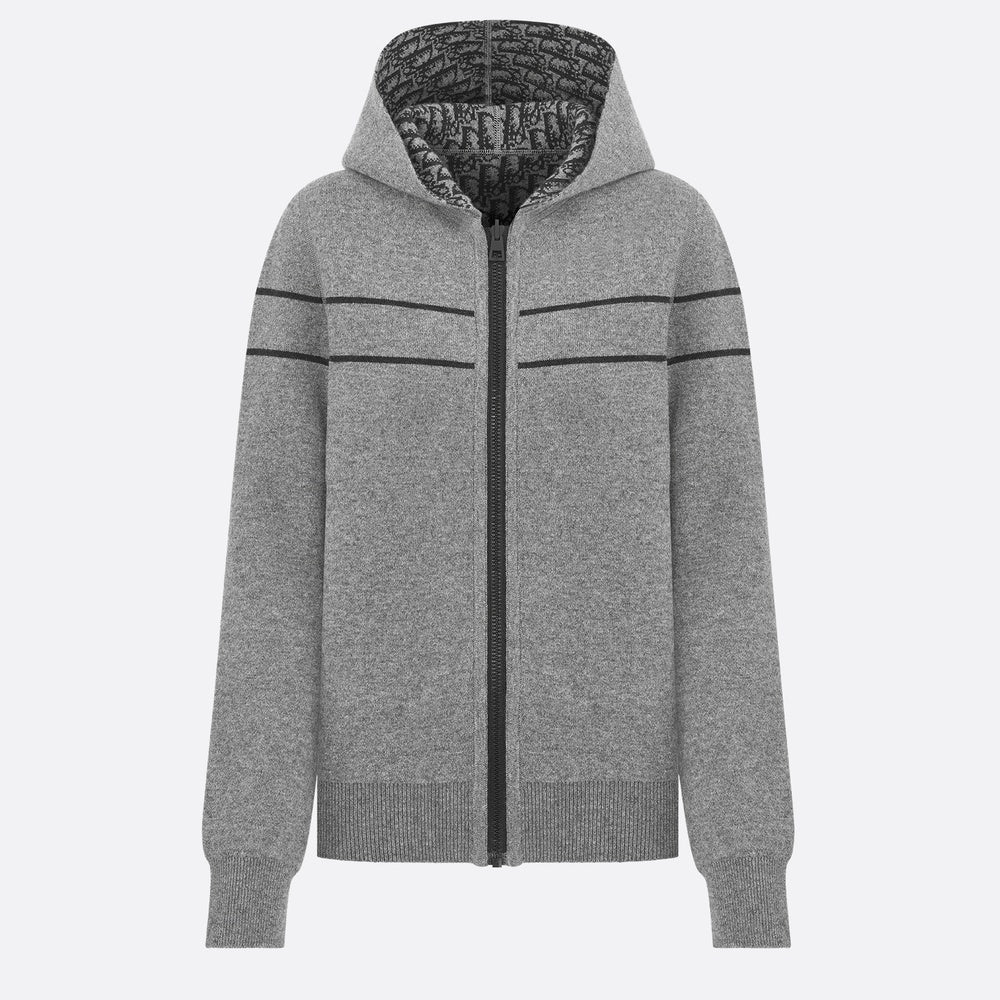 Reversible Hooded Cardigan