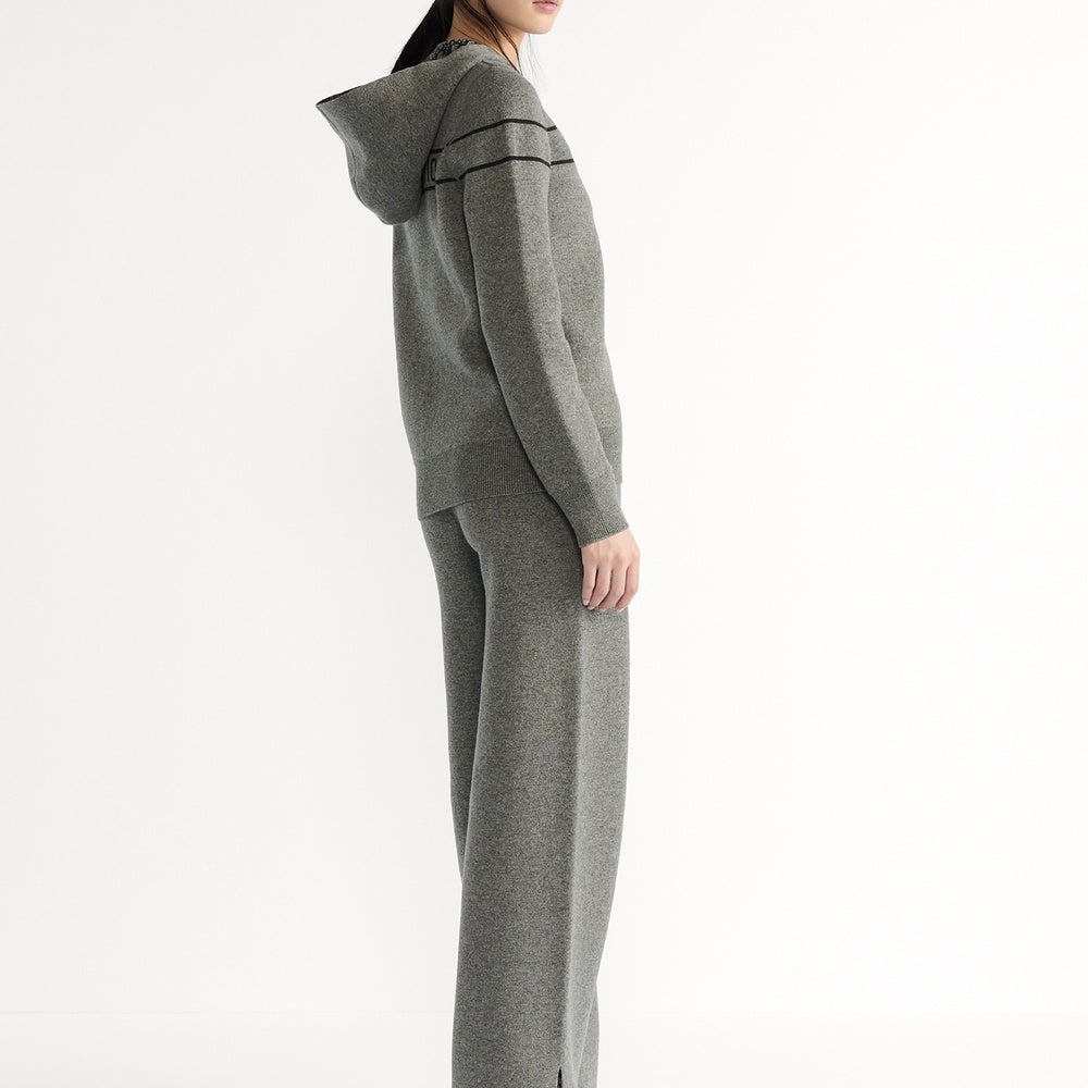Reversible Hooded Cardigan
