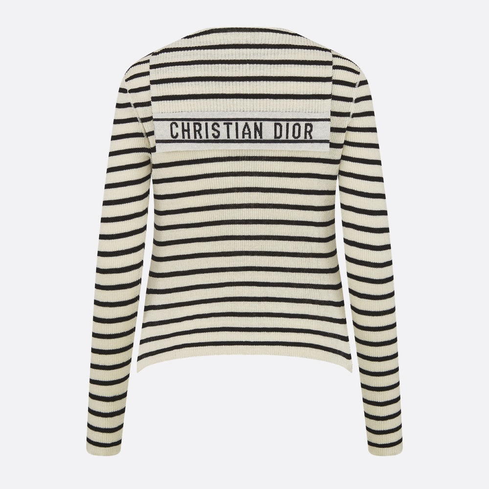 Sweater with Lace-Up Neckline