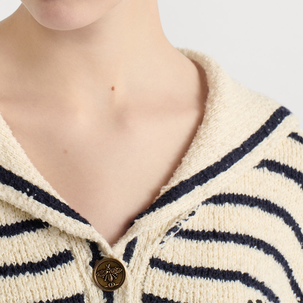 Dior Mariniere Cardigan with Sailor Collar