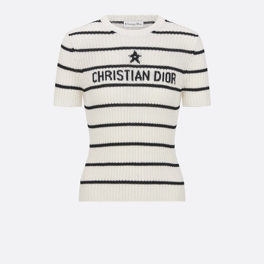 Dior Mariniere Short-Sleeved Sweater