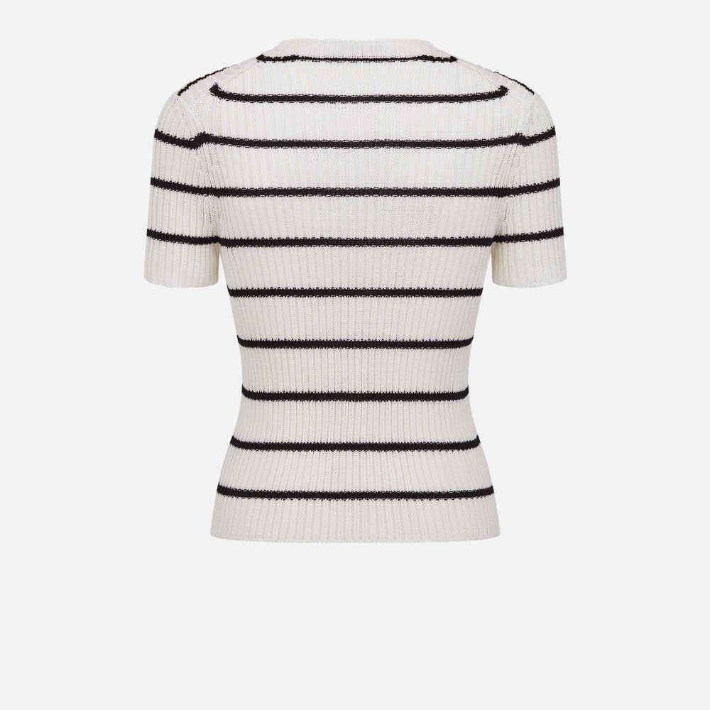 Dior Mariniere Short-Sleeved Sweater