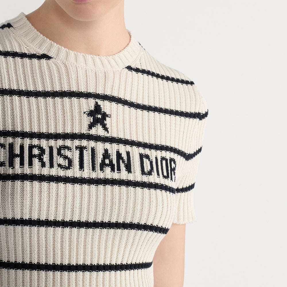 Dior Mariniere Short-Sleeved Sweater