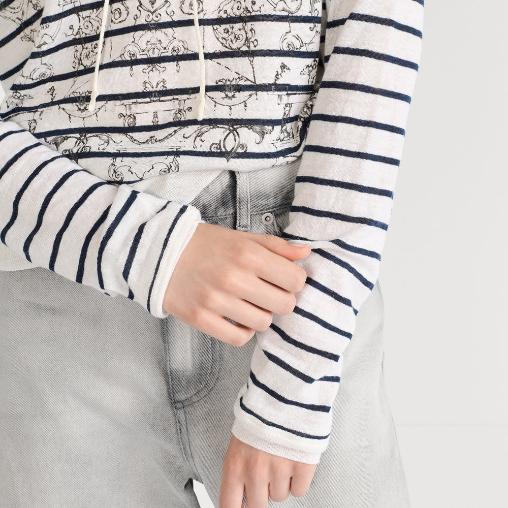 Dior Mariniere Hooded Sweater