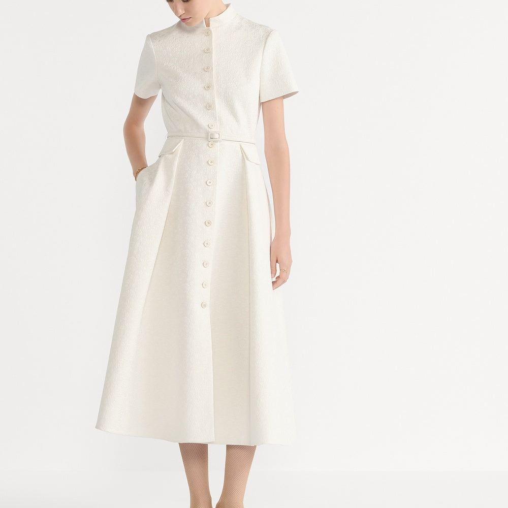 Mid-Length Belted Shirtdress