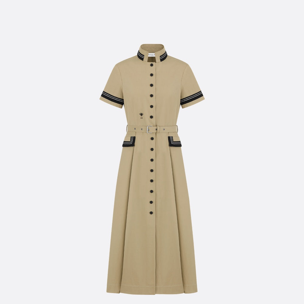 Mid-Length Flared Shirtdress