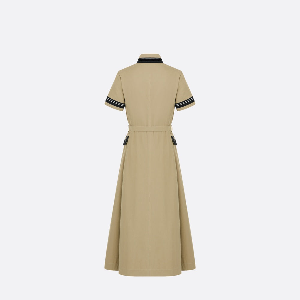 Mid-Length Flared Shirtdress