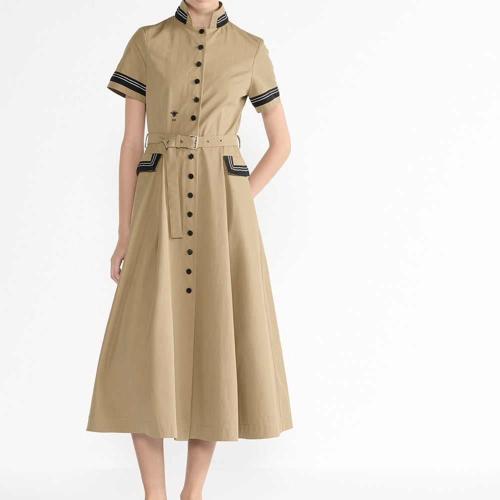 Mid-Length Flared Shirtdress