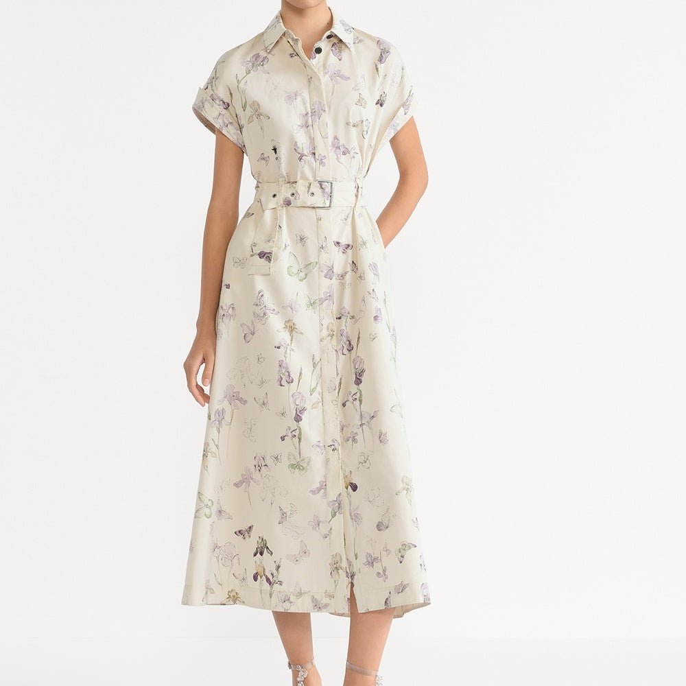 Mid-Length Belted Shirtdress