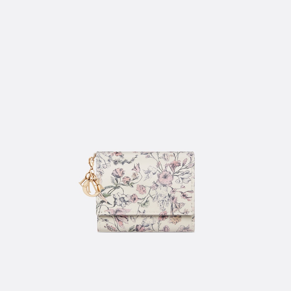 Lady Dior Lotus Wallet