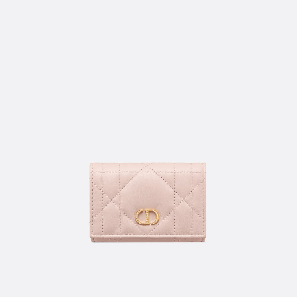 Dior Caro Glycine Wallet with Crystals