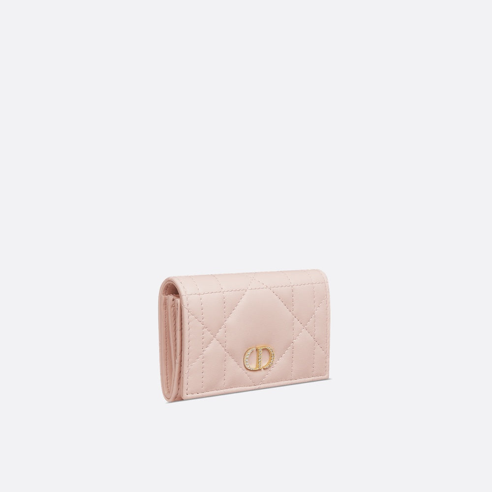 Dior Caro Glycine Wallet with Crystals
