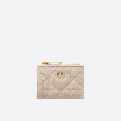 Dior Caro Dahlia Wallet with Crystals