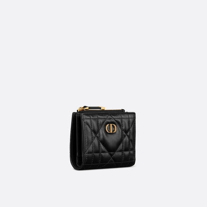 Dior Caro Dahlia Wallet with Crystals