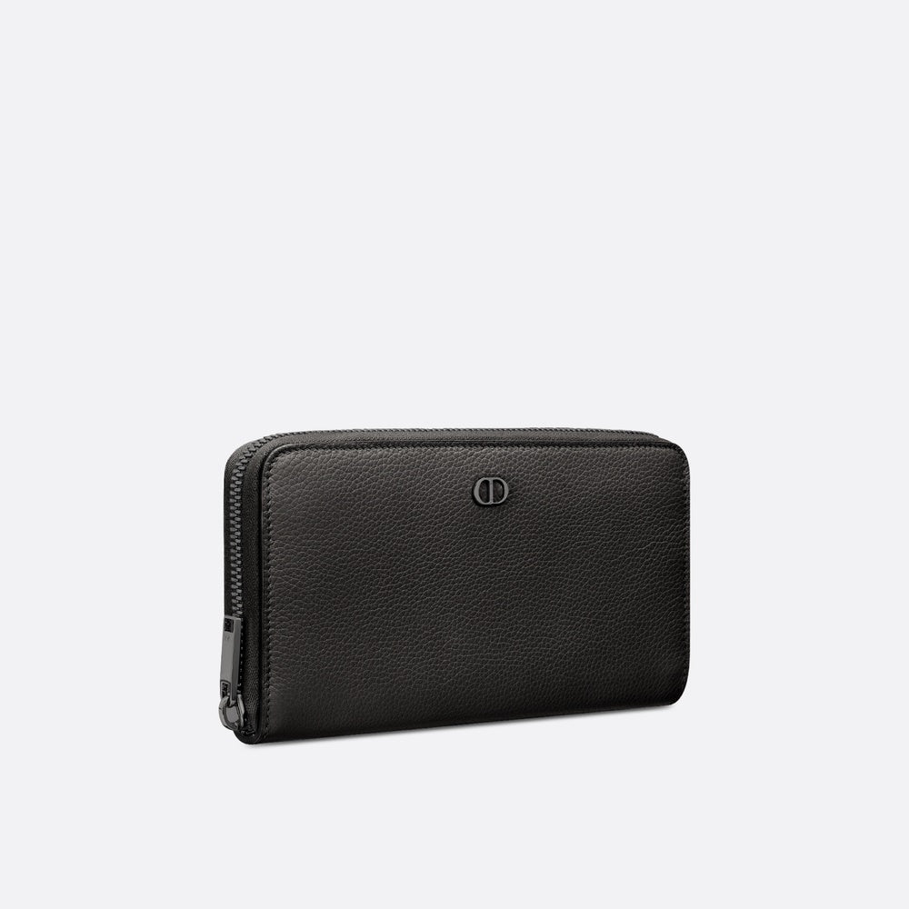 CD Icon Long Zipped Wallet