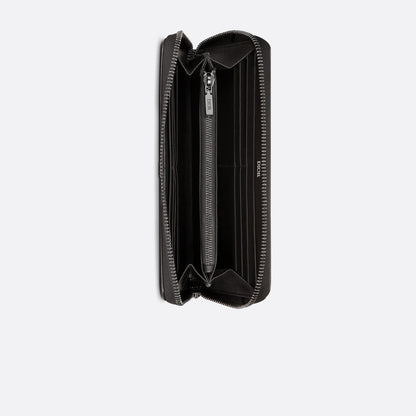 CD Icon Long Zipped Wallet