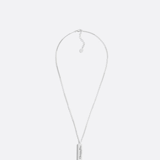 Christian Dior Couture Cut Plate Pendant Necklace