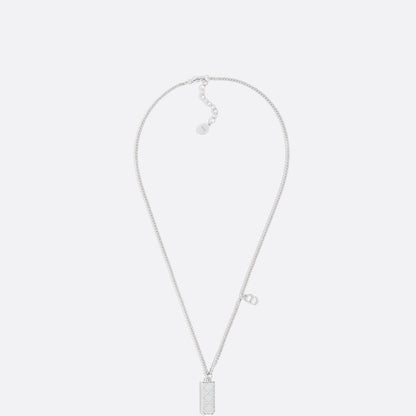Cannage Plate Pendant Necklace