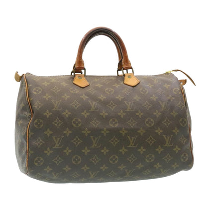 LOUIS VUITTON Monogram Speedy 35 Hand Bag M41524 LV Auth ds129