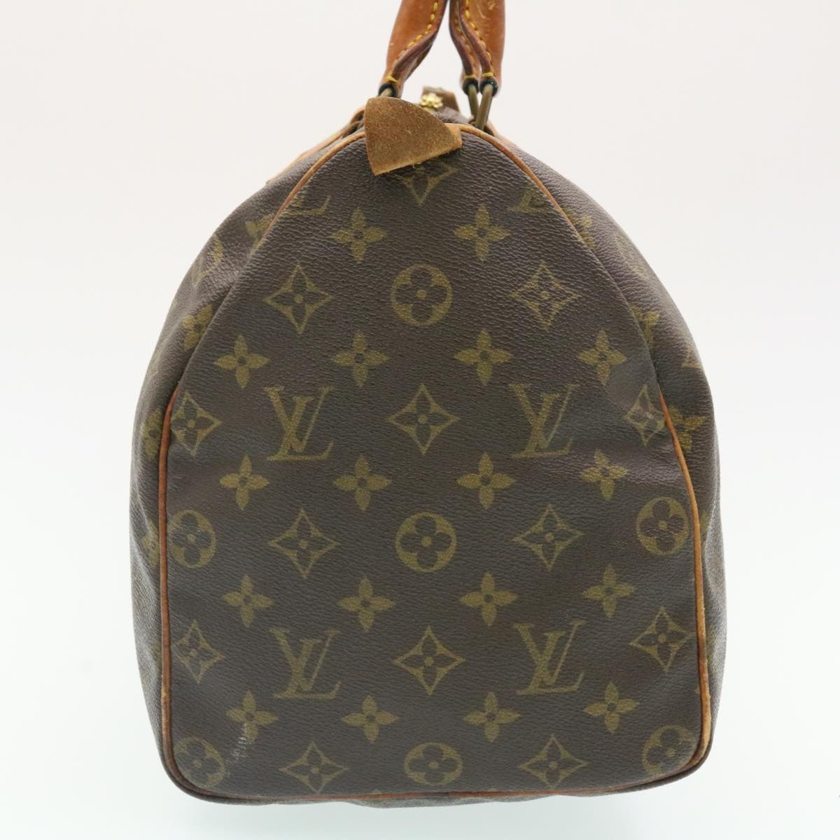 LOUIS VUITTON Monogram Speedy 35 Hand Bag M41524 LV Auth ds129