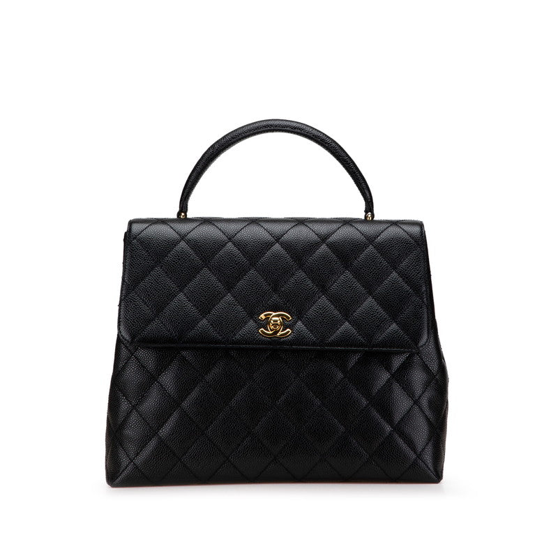 Chanel Coco Mark Matelasse Caviar Skin Handbag