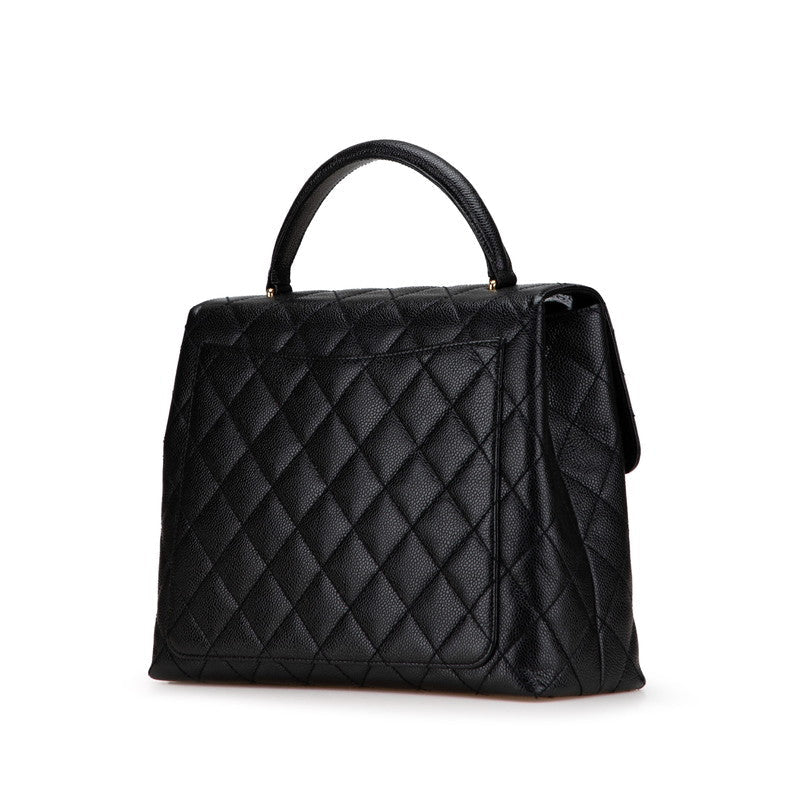 Chanel Coco Mark Matelasse Caviar Skin Handbag