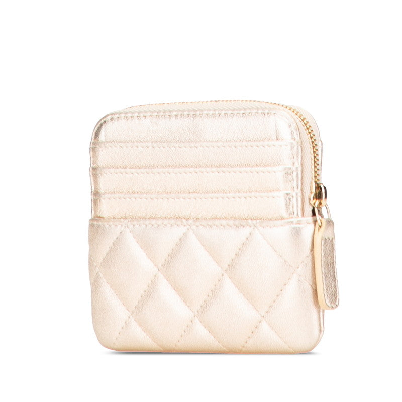 Chanel Coco Mark Matelasse Leather Coin Case