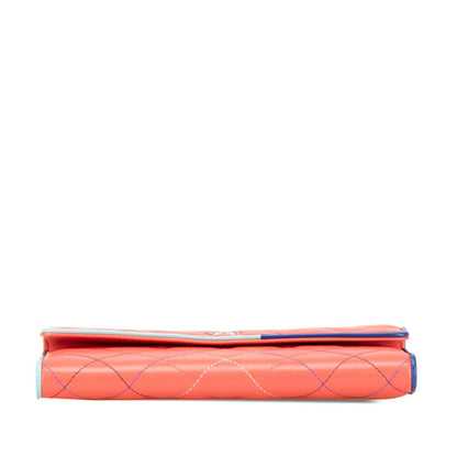 Chanel Coco Mark Matelasse Lambskin Long Wallet