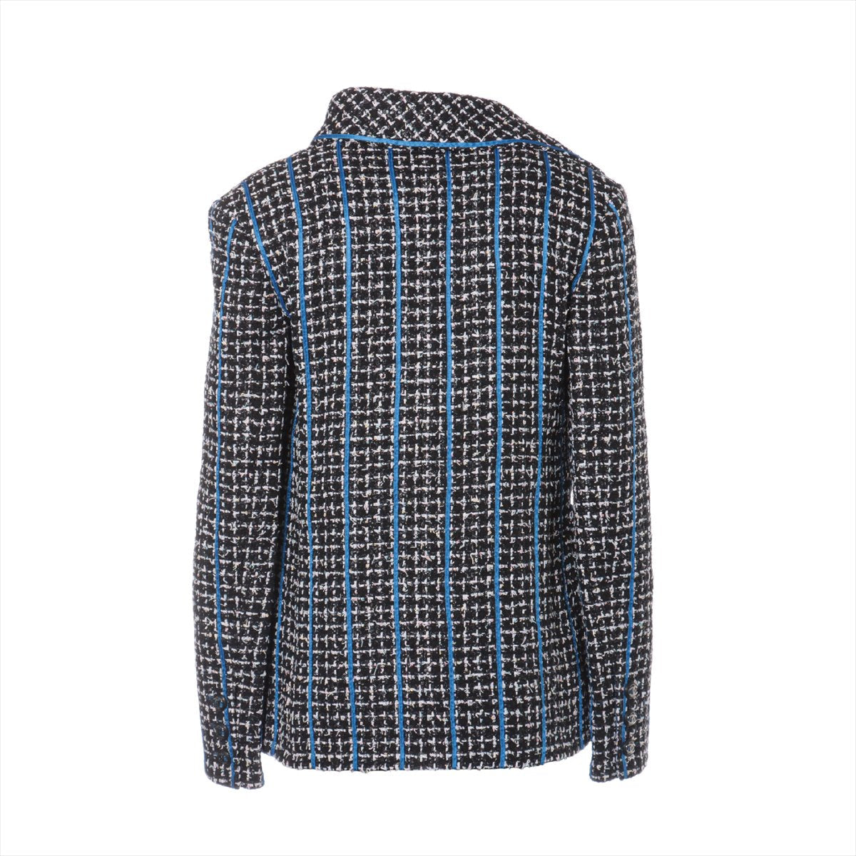 Chanel Coconut Button P63 Twid Jacket 34 Black
